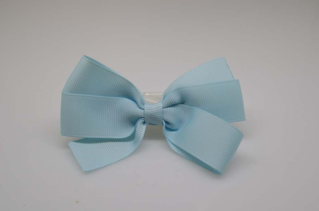 Large pinwheel hair Bow with colors  Light Blue